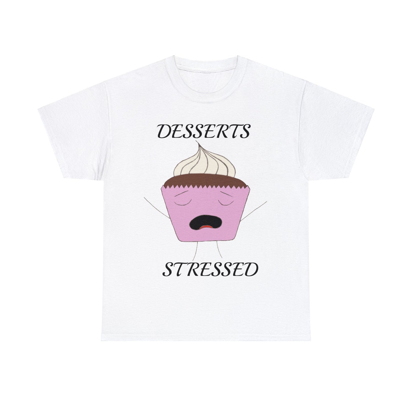 Stressed Desserts Unisex Heavy Cotton Tee